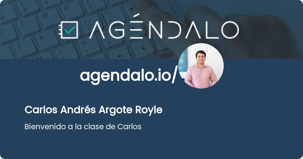 Carlos Andrés Argote Royle - Agéndalo